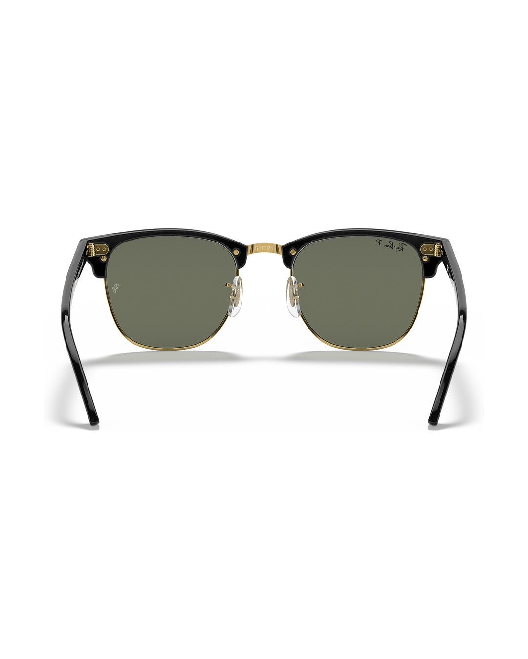 Clubmaster Sunglasses - Black & Gold/G-15 Green Polarised - Ray-Ban
