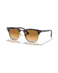 Clubmaster Sunglasses - Brown & Blue/Light Brown Gradient - Ray-Ban