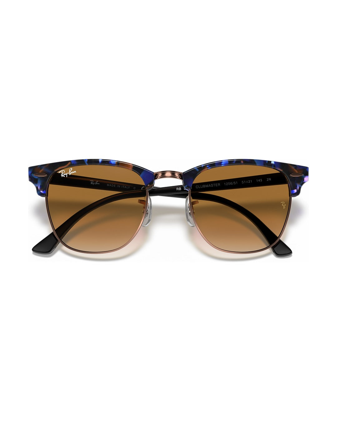 Clubmaster Sunglasses - Brown & Blue/Light Brown Gradient - Ray-Ban