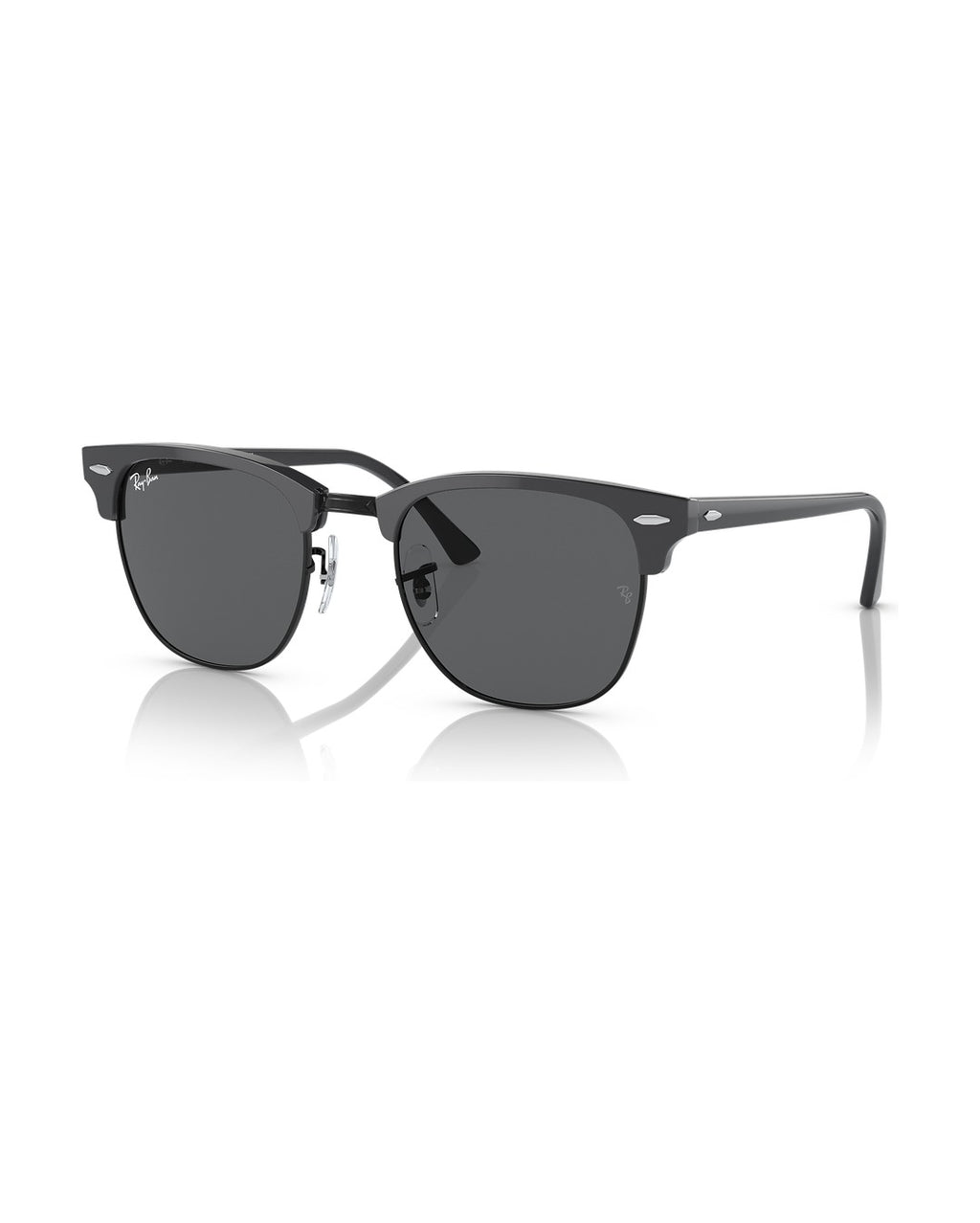 Clubmaster Sunglasses - Grey On Black/Dark Grey - Ray-Ban