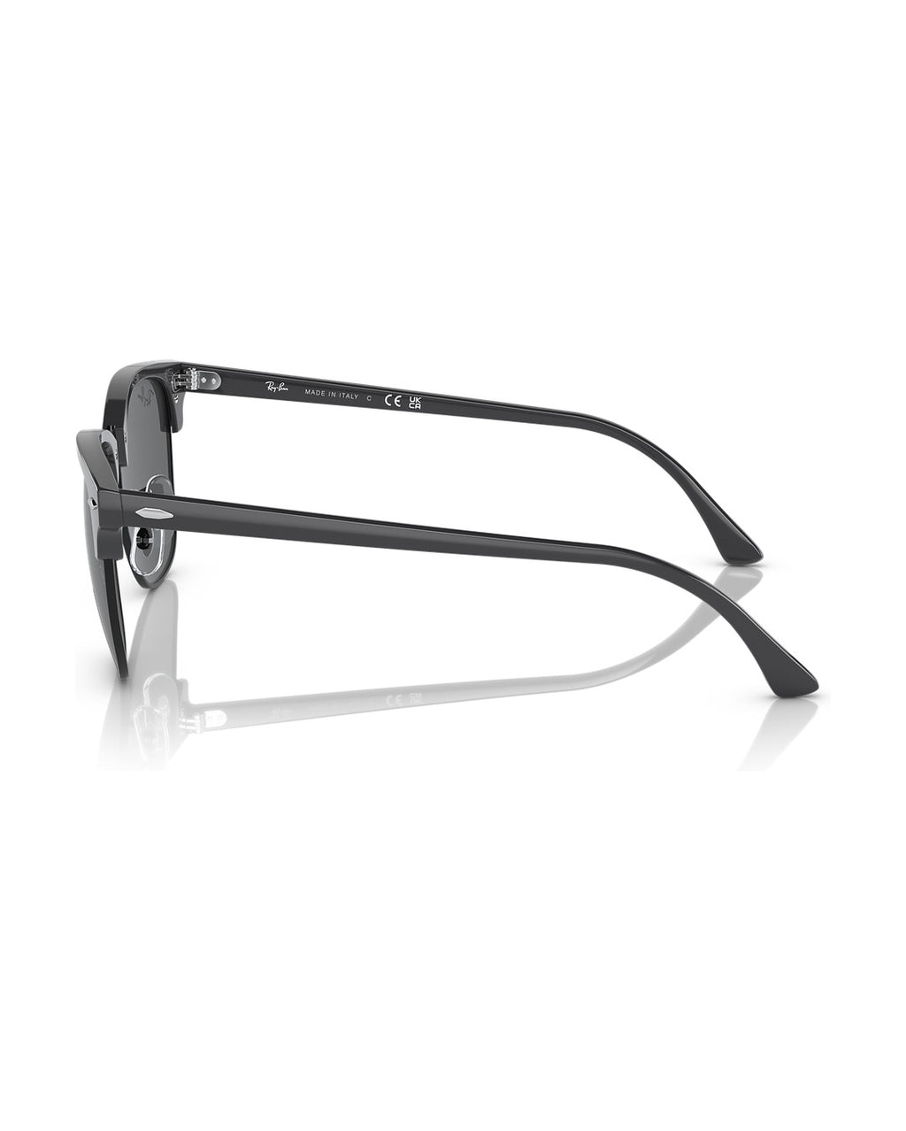 Clubmaster Sunglasses - Grey On Black/Dark Grey - Ray-Ban