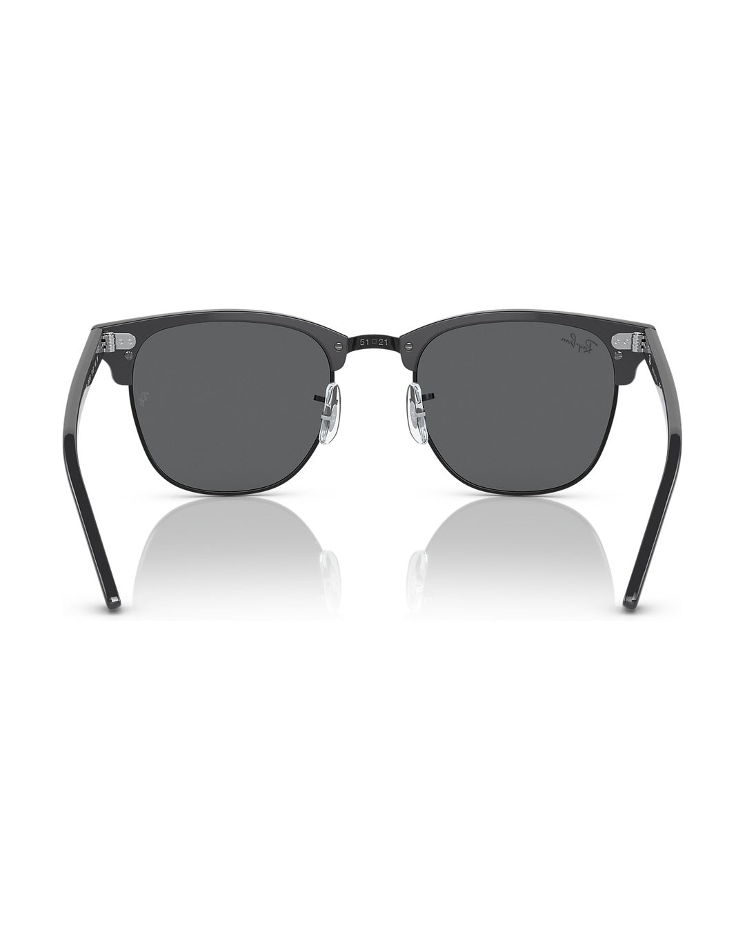 Clubmaster Sunglasses - Grey On Black/Dark Grey - Ray-Ban