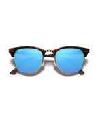 Clubmaster Sunglasses - Havana On Gold/Blue Mirror - Ray-Ban