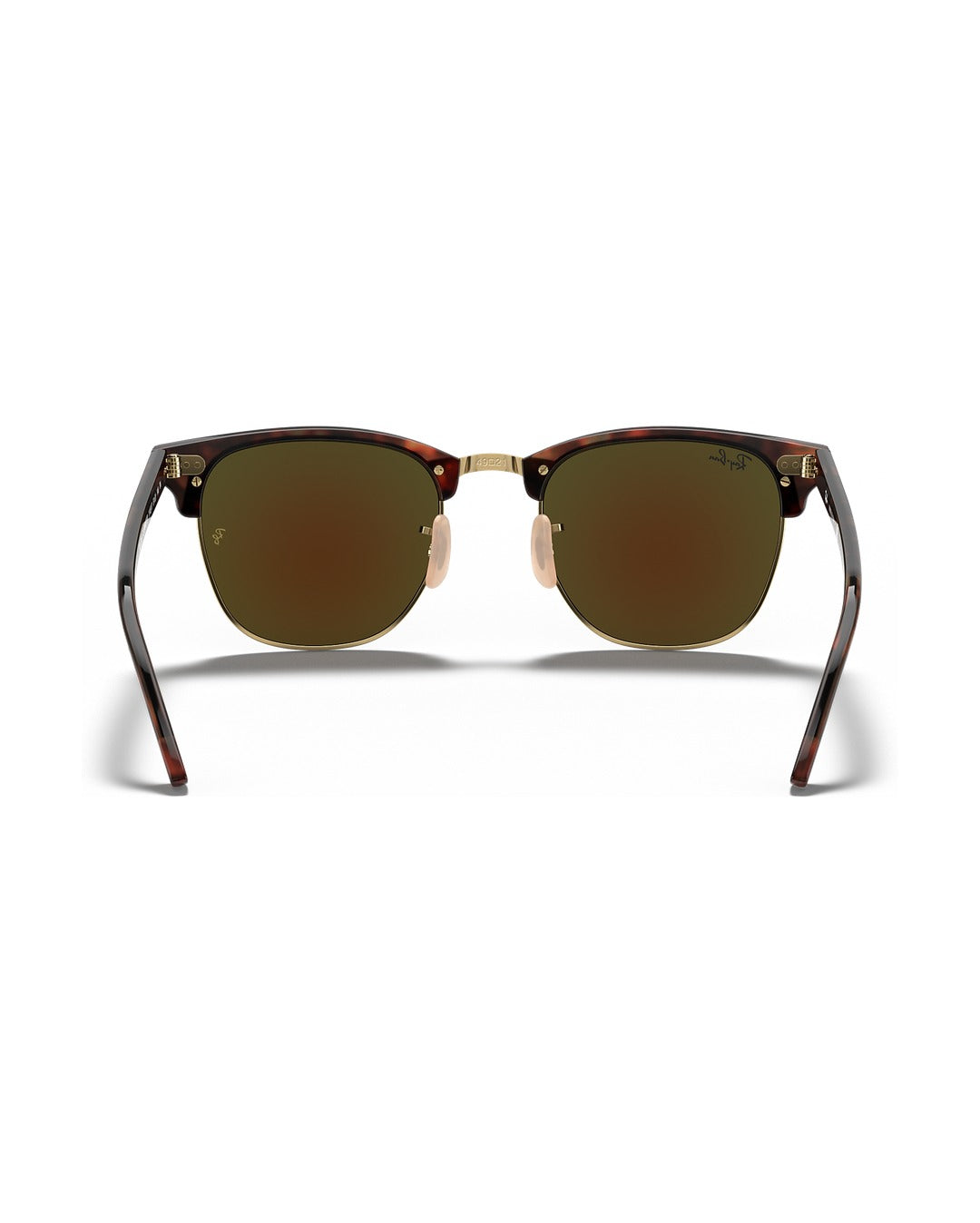 Clubmaster Sunglasses - Havana On Gold/Blue Mirror - Ray-Ban