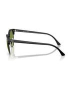 Clubmaster Sunglasses - Matte Black On Black/Green - Ray-Ban