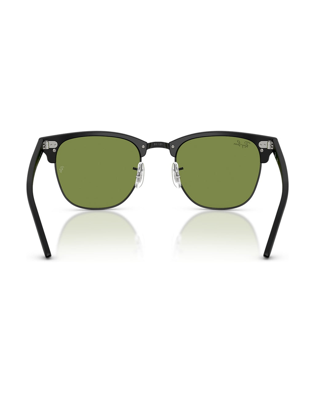 Clubmaster Sunglasses - Matte Black On Black/Green - Ray-Ban
