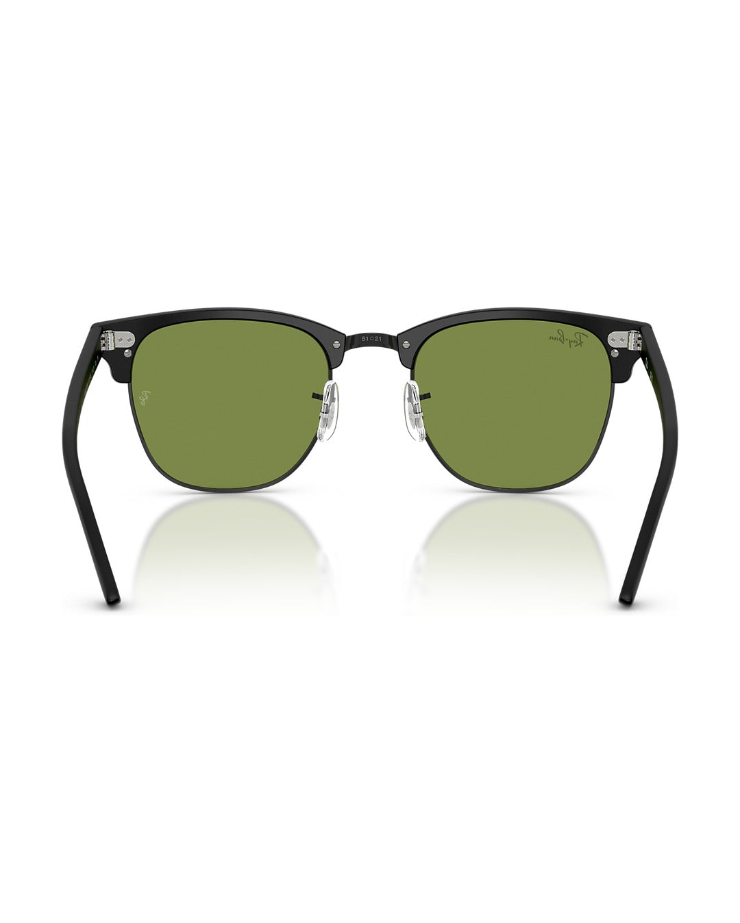 Clubmaster Sunglasses - Matte Black On Black/Green - Ray-Ban