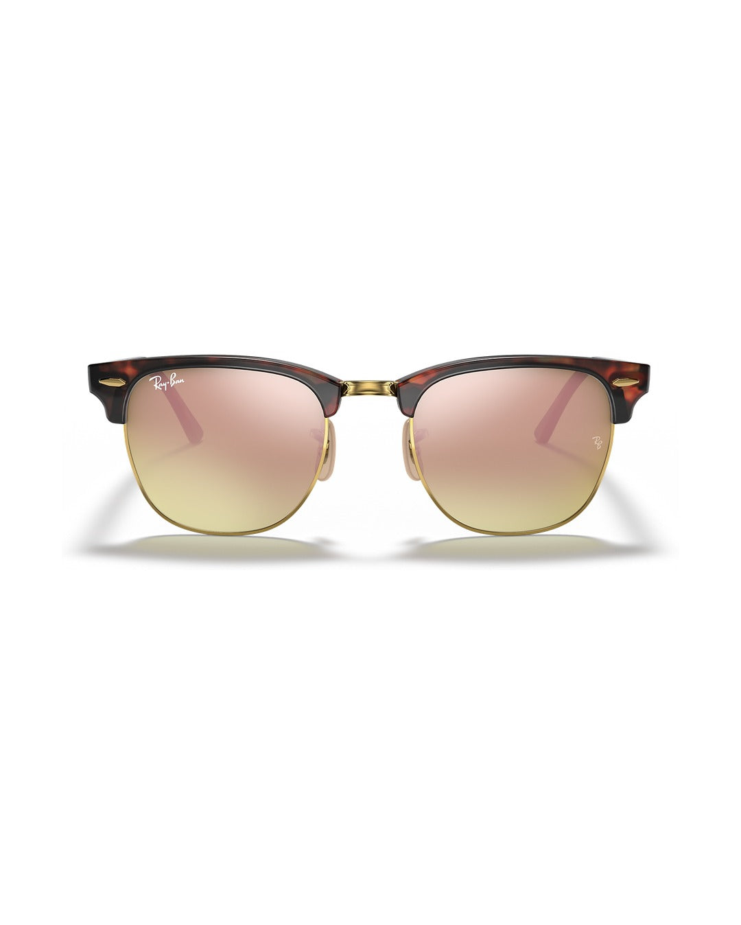 Clubmaster Sunglasses - Red Havana/Solid Color - Ray-Ban