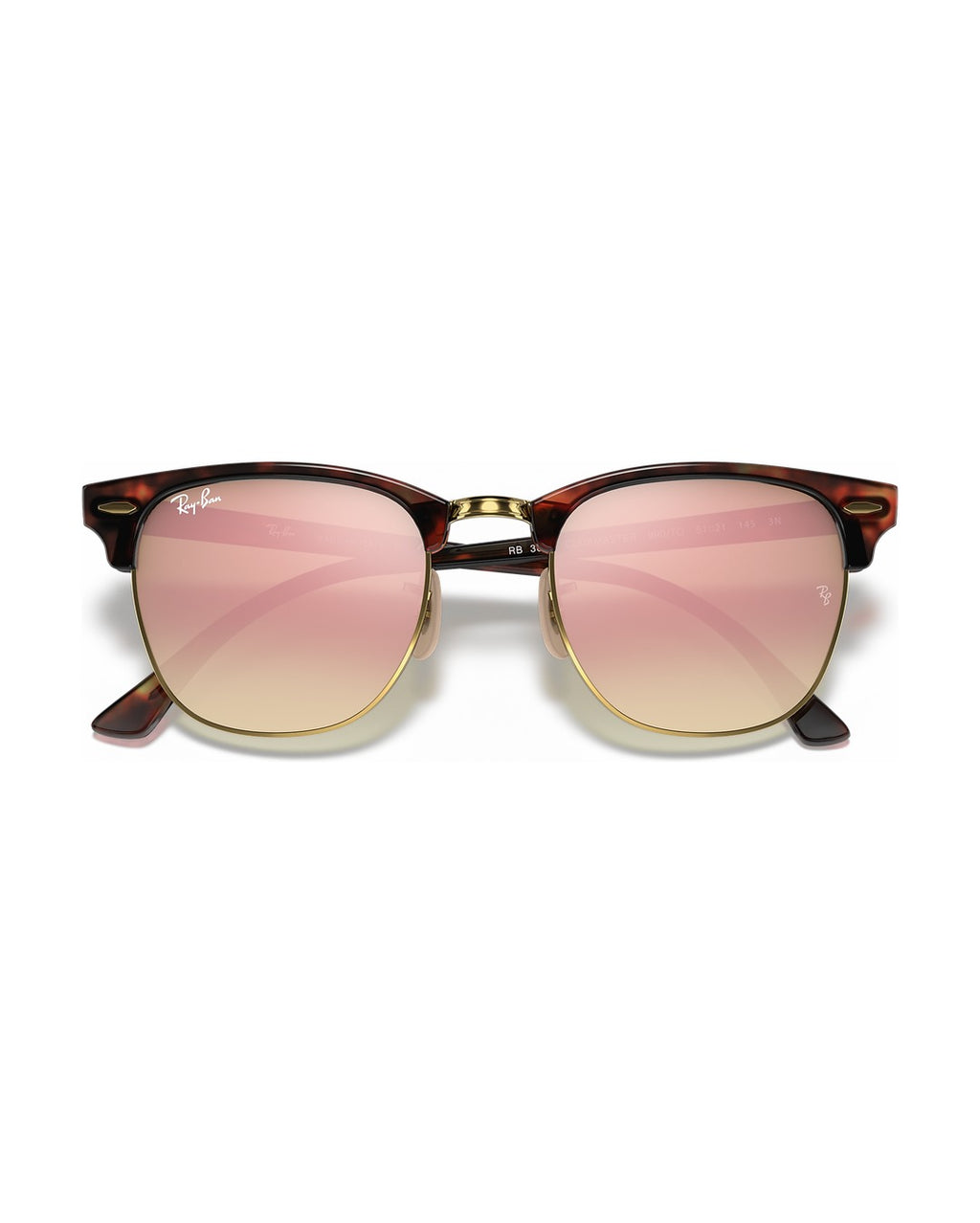 Clubmaster Sunglasses - Red Havana/Solid Color - Ray-Ban