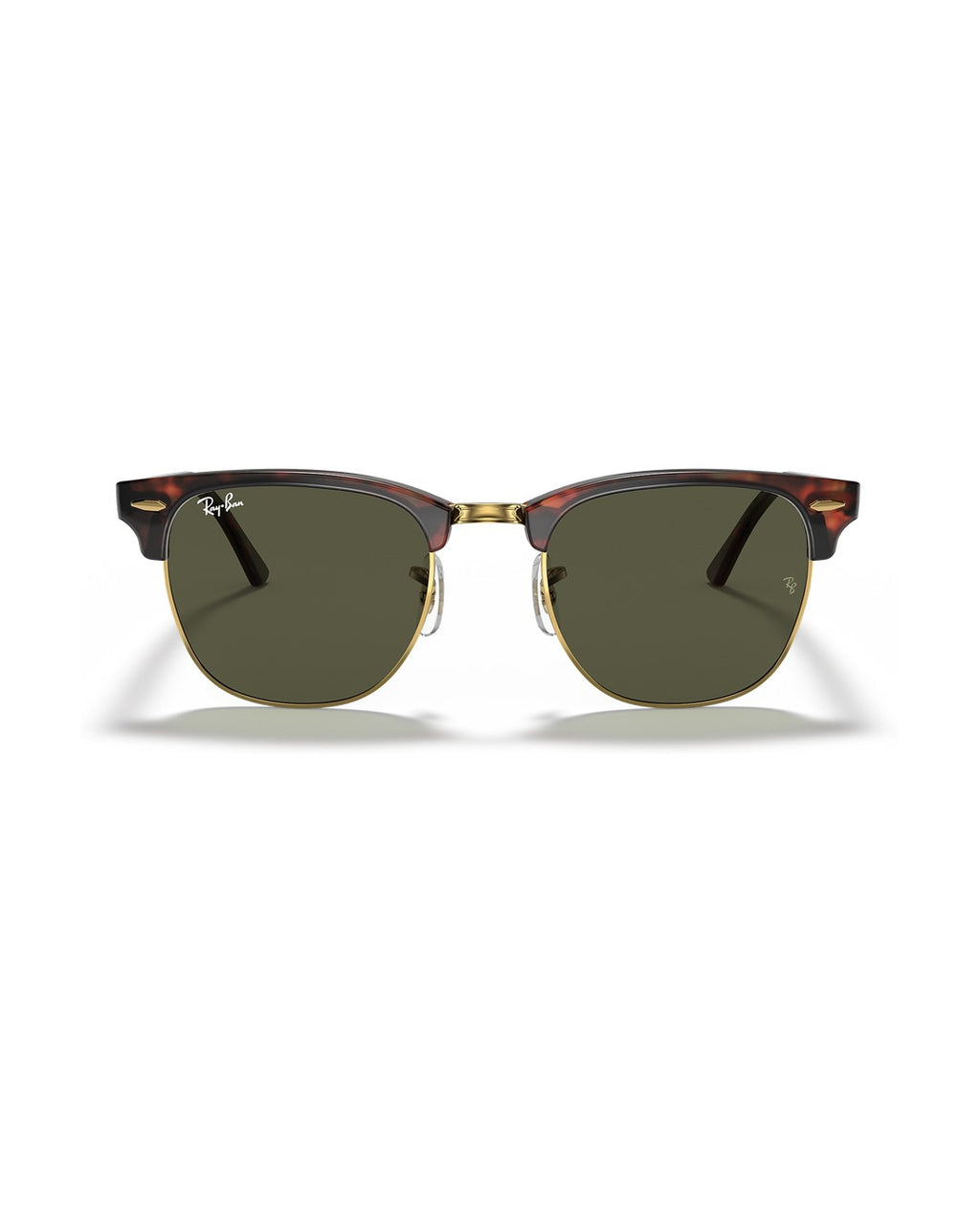 Clubmaster Sunglasses - Tortoise On Gold/G-15 Green - Ray-Ban