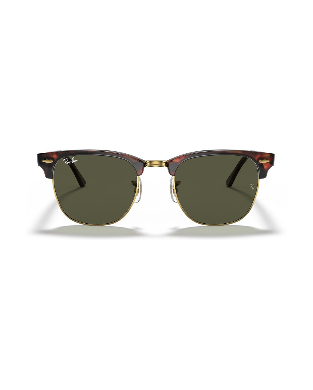 Clubmaster Sunglasses - Tortoise On Gold/G-15 Green - Ray-Ban