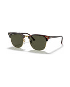 Clubmaster Sunglasses - Tortoise On Gold/G-15 Green - Ray-Ban
