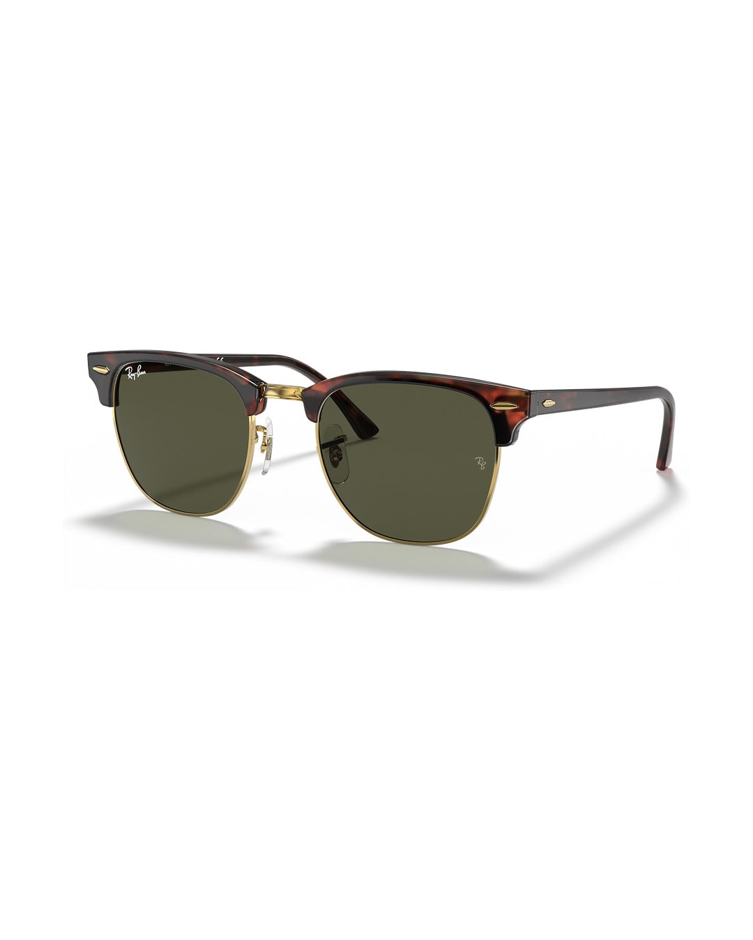 Clubmaster Sunglasses - Tortoise On Gold/G-15 Green - Ray-Ban
