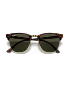 Clubmaster Sunglasses - Tortoise On Gold/G-15 Green - Ray-Ban