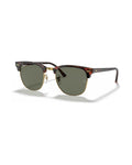 Clubmaster Sunglasses - Tortoise On Gold/G-15 Green Polarised - Ray-Ban