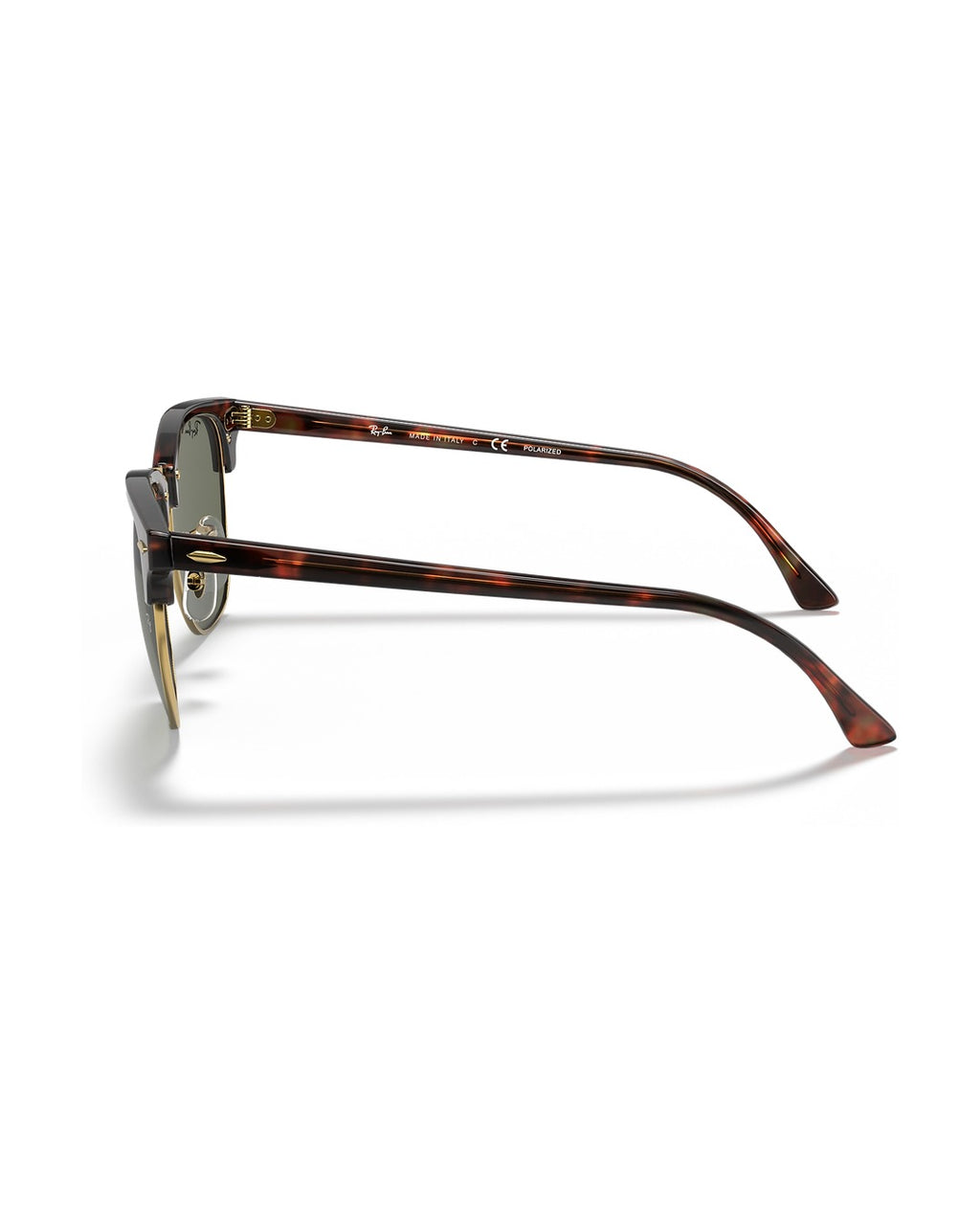 Clubmaster Sunglasses - Tortoise On Gold/G-15 Green Polarised - Ray-Ban