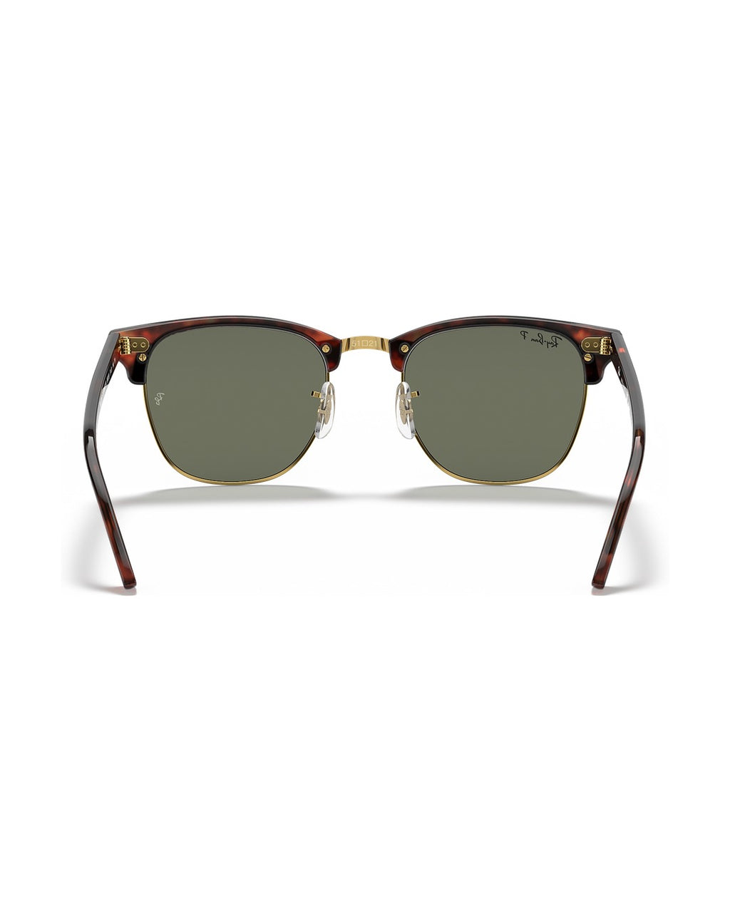 Clubmaster Sunglasses - Tortoise On Gold/G-15 Green Polarised - Ray-Ban