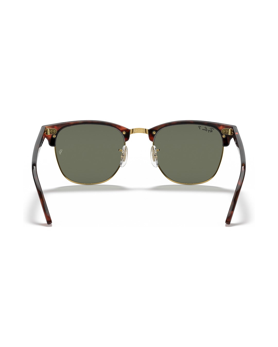 Clubmaster Sunglasses - Tortoise On Gold/G-15 Green Polarised - Ray-Ban