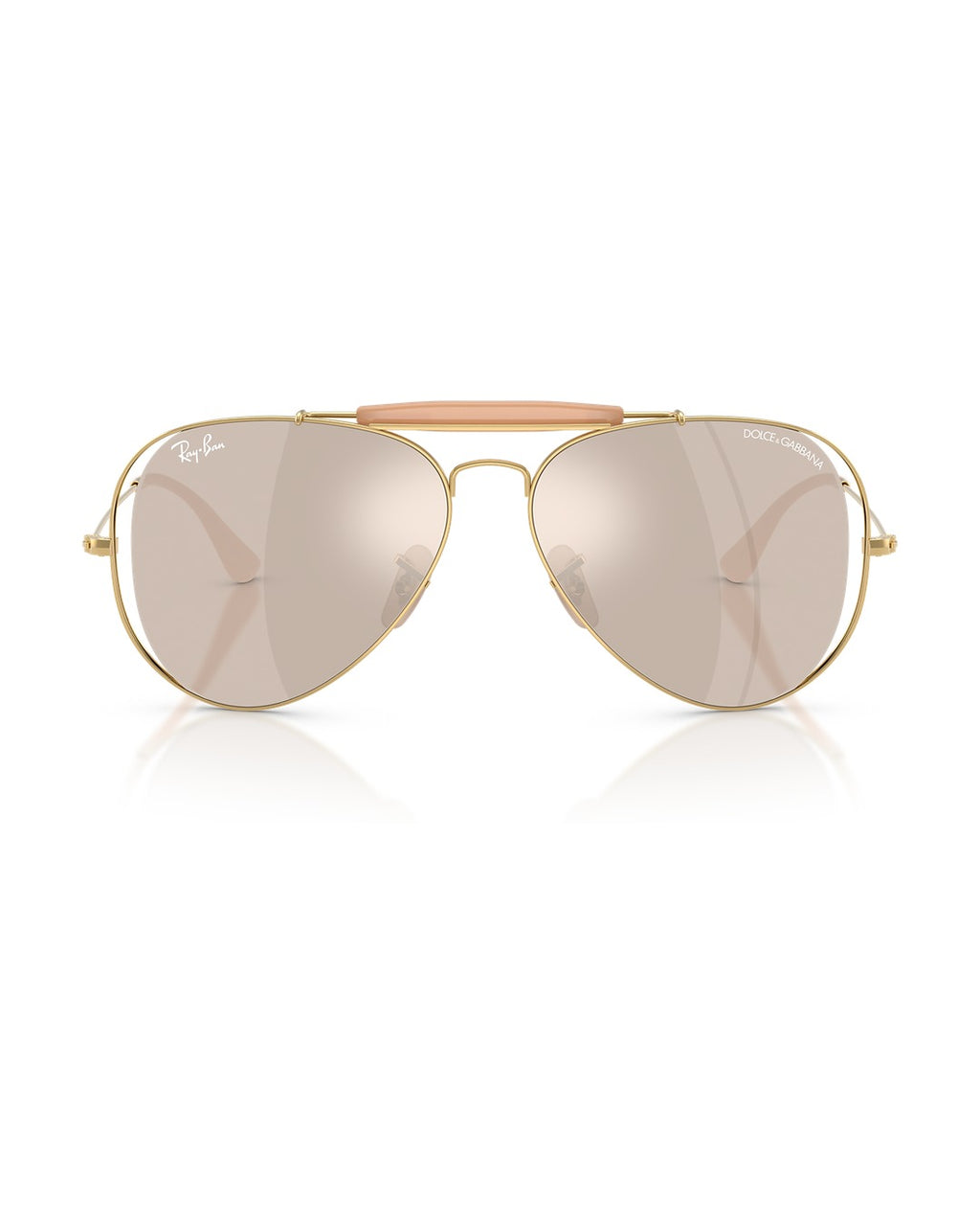 Dolce&Gabbana Outdoorsman Sunglasses - Arista Gold/Clear Mirror White Gold - Ray-Ban