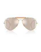 Dolce&Gabbana Outdoorsman Sunglasses - Arista Gold/Clear Mirror White Gold - Ray-Ban
