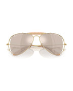 Dolce&Gabbana Outdoorsman Sunglasses - Arista Gold/Clear Mirror White Gold - Ray-Ban