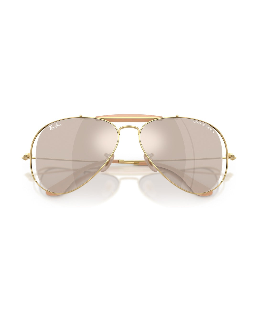 Dolce&Gabbana Outdoorsman Sunglasses - Arista Gold/Clear Mirror White Gold - Ray-Ban