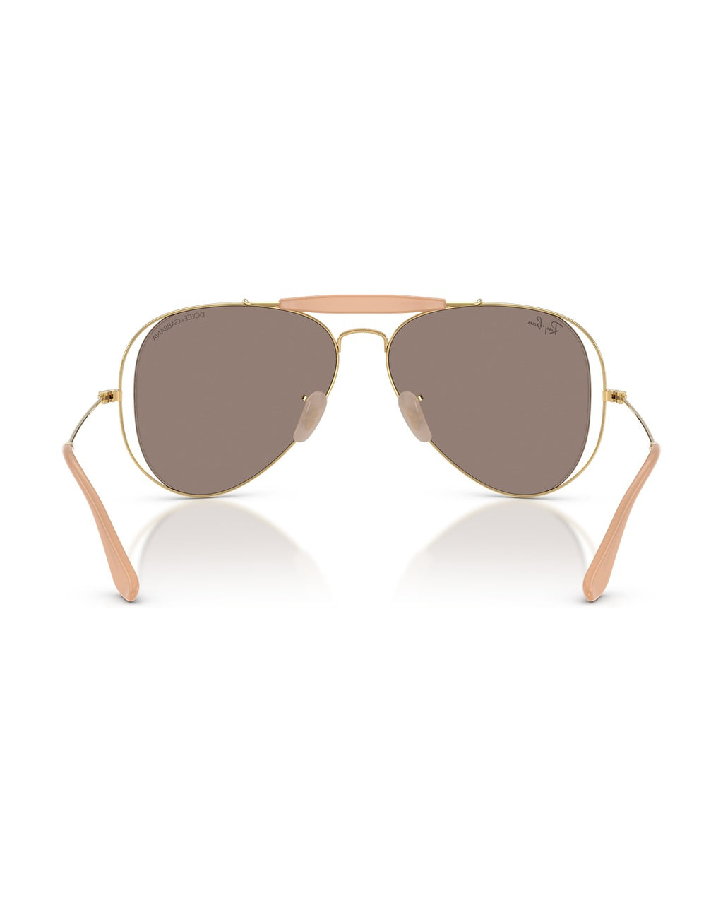 Dolce&Gabbana Outdoorsman Sunglasses - Arista Gold/Clear Mirror White Gold - Ray-Ban