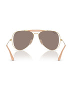 Dolce&Gabbana Outdoorsman Sunglasses - Arista Gold/Clear Mirror White Gold - Ray-Ban