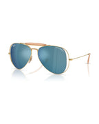 Dolce&Gabbana Outdoorsman Sunglasses - Arista Gold/Dark Blue Mirror Blue - Ray-Ban
