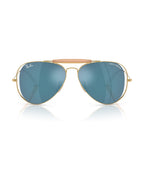 Dolce&Gabbana Outdoorsman Sunglasses - Arista Gold/Dark Blue Mirror Blue - Ray-Ban