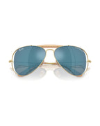 Dolce&Gabbana Outdoorsman Sunglasses - Arista Gold/Dark Blue Mirror Blue - Ray-Ban