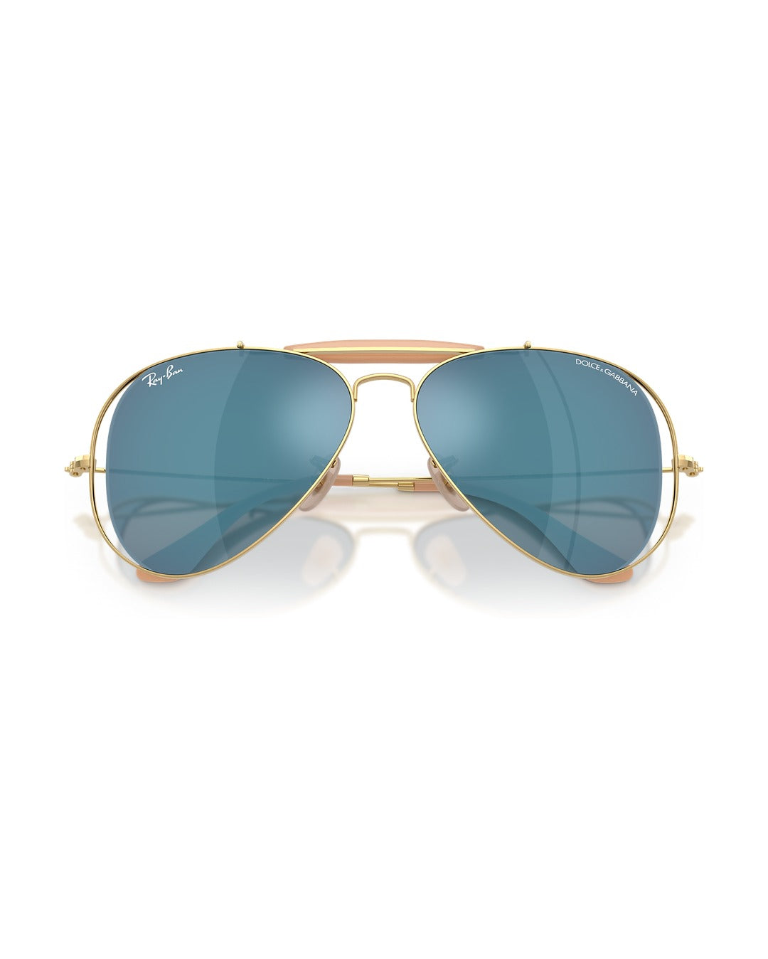 Dolce&Gabbana Outdoorsman Sunglasses - Arista Gold/Dark Blue Mirror Blue - Ray-Ban