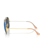 Dolce&Gabbana Outdoorsman Sunglasses - Arista Gold/Dark Blue Mirror Blue - Ray-Ban