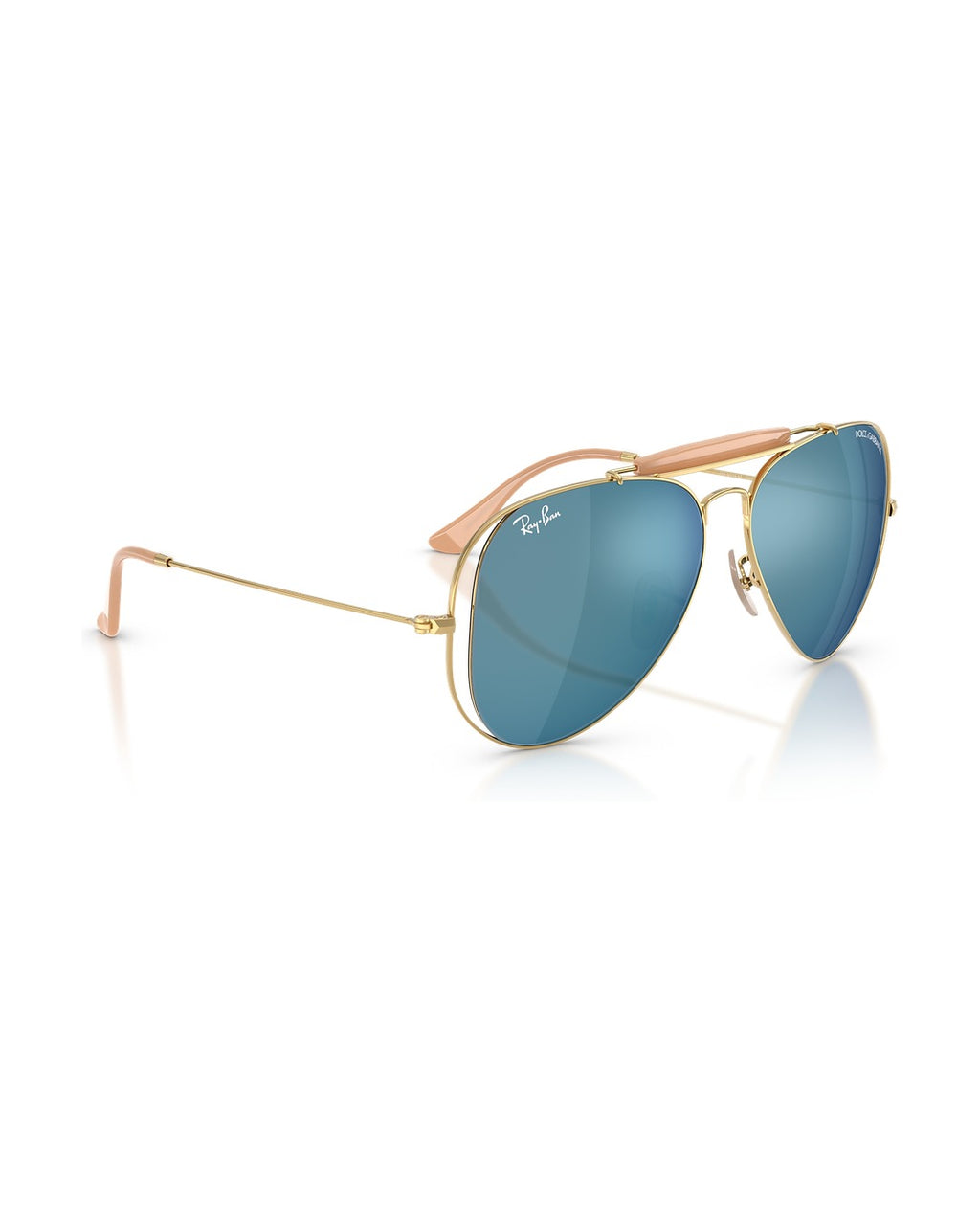Dolce&Gabbana Outdoorsman Sunglasses - Arista Gold/Dark Blue Mirror Blue - Ray-Ban
