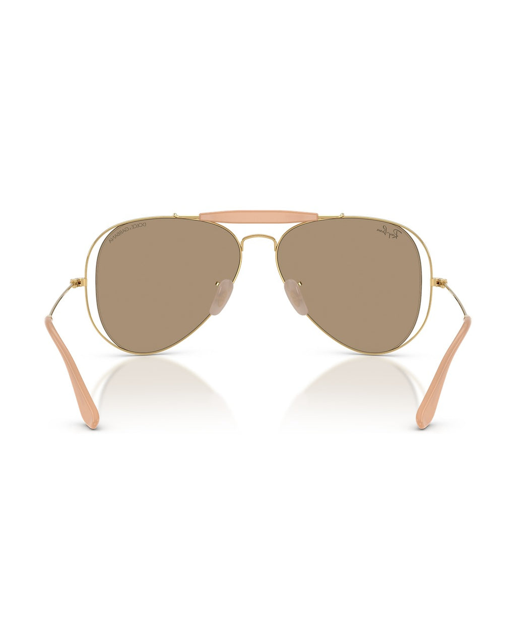 Dolce&Gabbana Outdoorsman Sunglasses - Arista Gold/Dark Brown Mirror Rose Gold - Ray-Ban