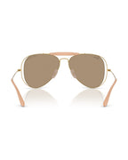 Dolce&Gabbana Outdoorsman Sunglasses - Arista Gold/Dark Brown Mirror Rose Gold - Ray-Ban