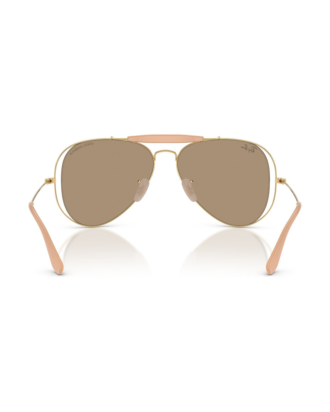 Dolce&Gabbana Outdoorsman Sunglasses - Arista Gold/Dark Brown Mirror Rose Gold - Ray-Ban