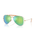 Dolce&Gabbana Outdoorsman Sunglasses - Arista Gold/Green Mirror Blue - Ray-Ban