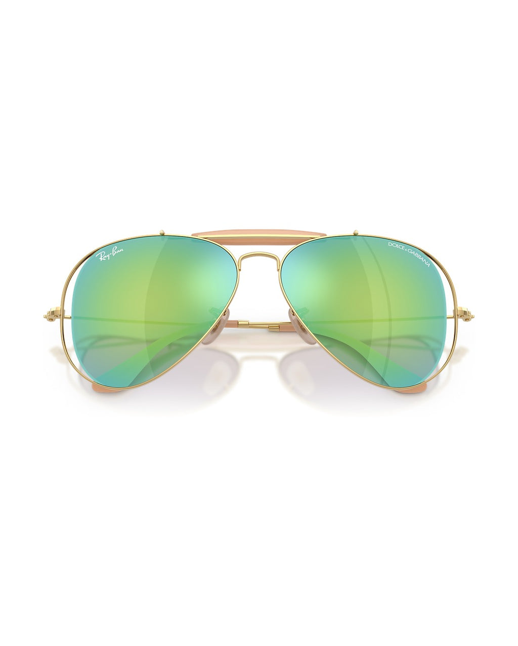 Dolce&Gabbana Outdoorsman Sunglasses - Arista Gold/Green Mirror Blue - Ray-Ban