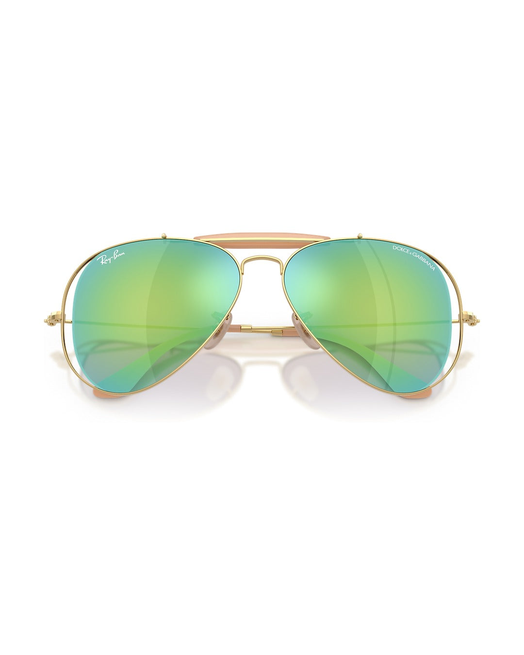 Dolce&Gabbana Outdoorsman Sunglasses - Arista Gold/Green Mirror Blue - Ray-Ban
