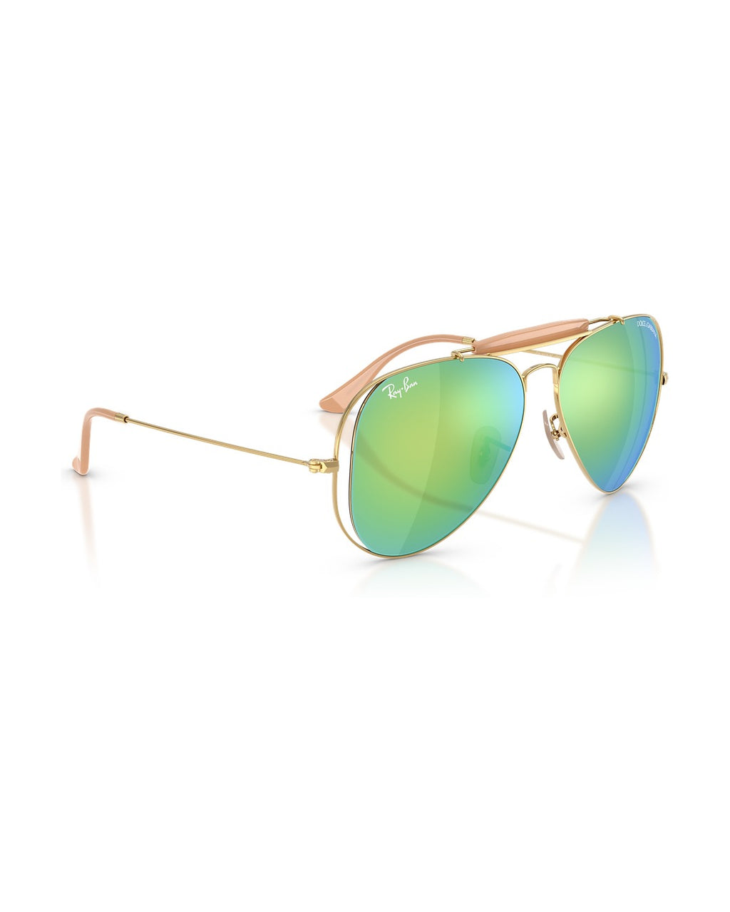 Dolce&Gabbana Outdoorsman Sunglasses - Arista Gold/Green Mirror Blue - Ray-Ban