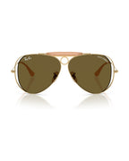 Dolce&Gabbana Shooter Sunglasses - Arista Gold/Dark Brown - Ray-Ban