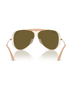 Dolce&Gabbana Shooter Sunglasses - Arista Gold/Dark Brown - Ray-Ban
