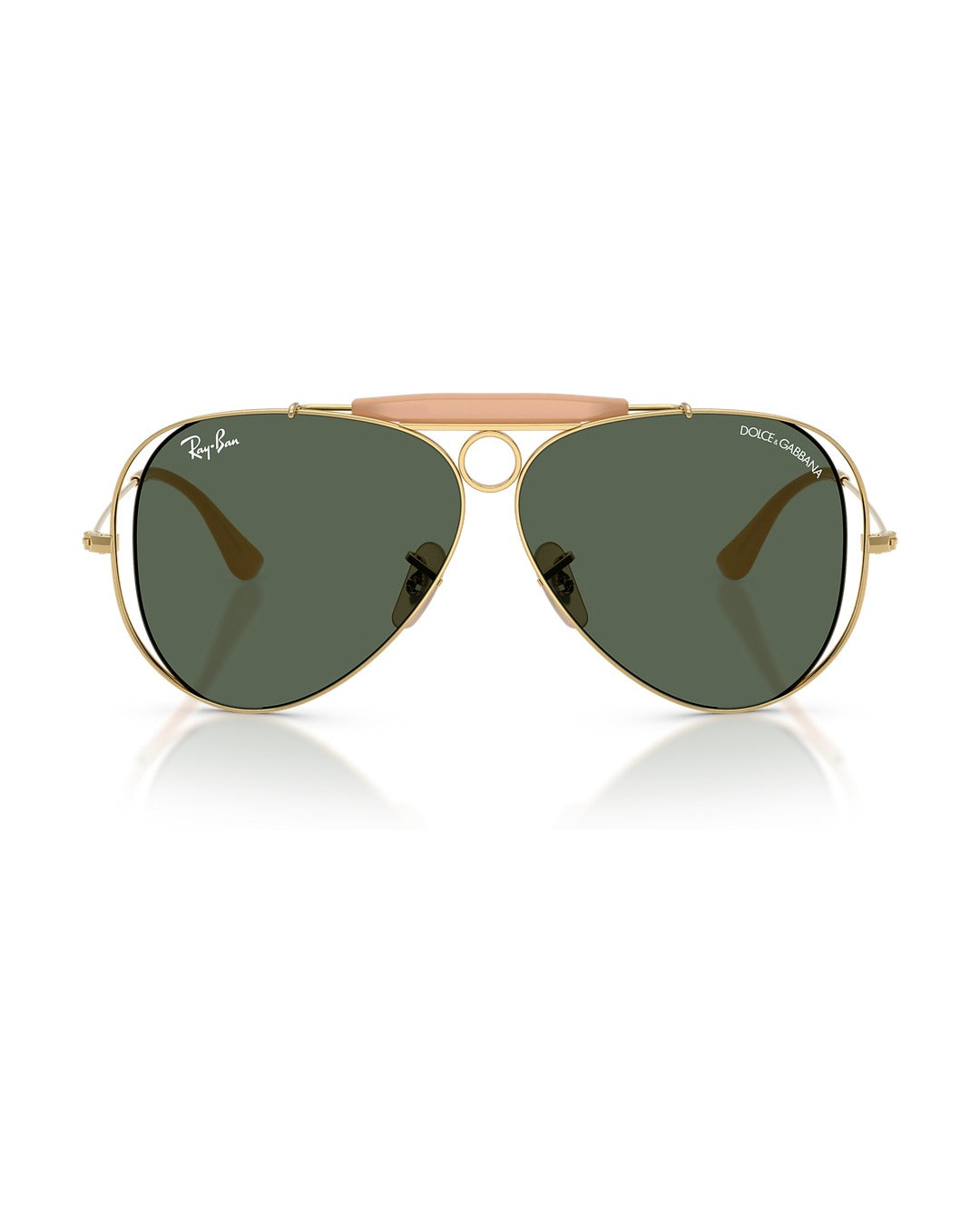 Dolce&Gabbana Shooter Sunglasses - Arista Gold/Dark Green - Ray-Ban