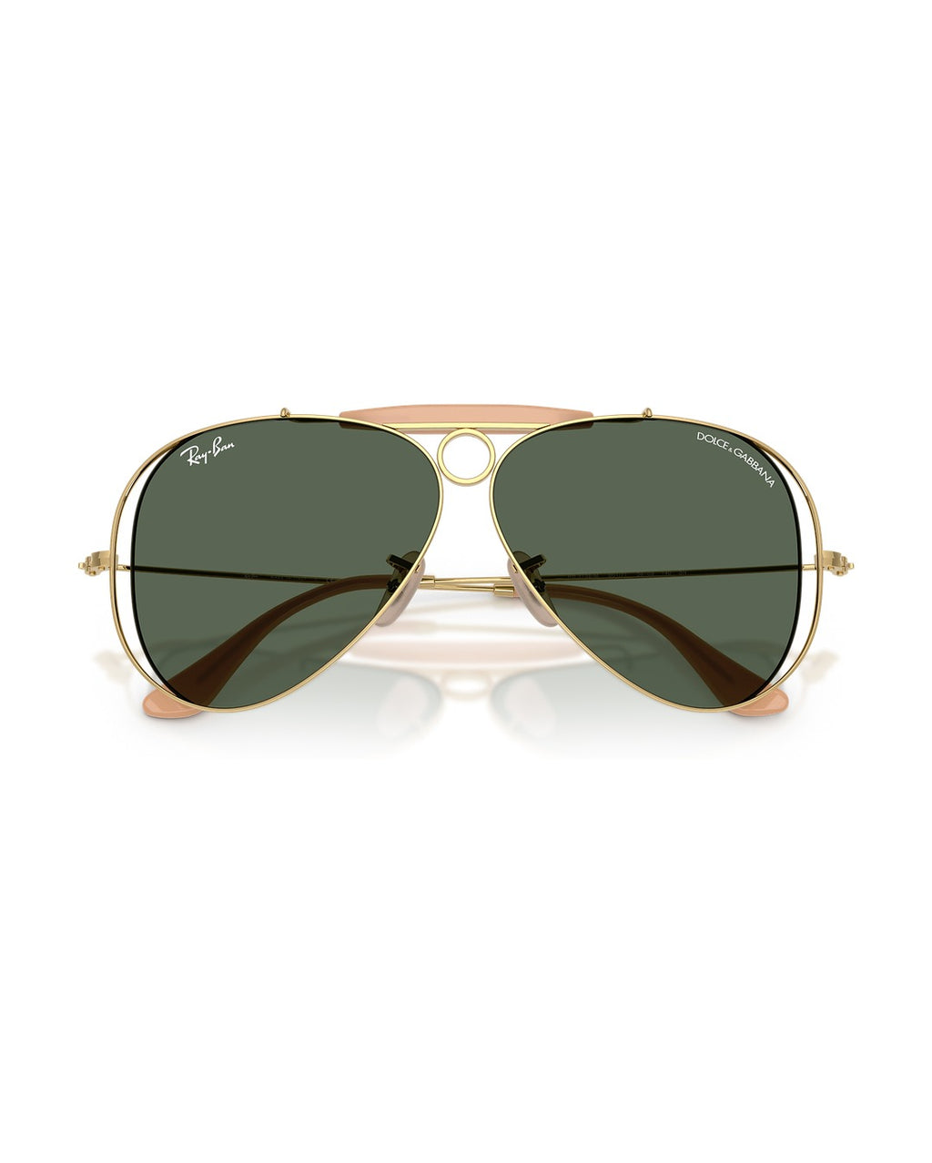 Dolce&Gabbana Shooter Sunglasses - Arista Gold/Dark Green - Ray-Ban