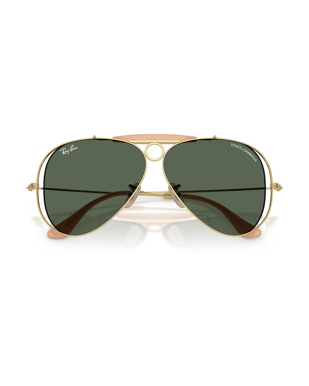 Dolce&Gabbana Shooter Sunglasses - Arista Gold/Dark Green - Ray-Ban