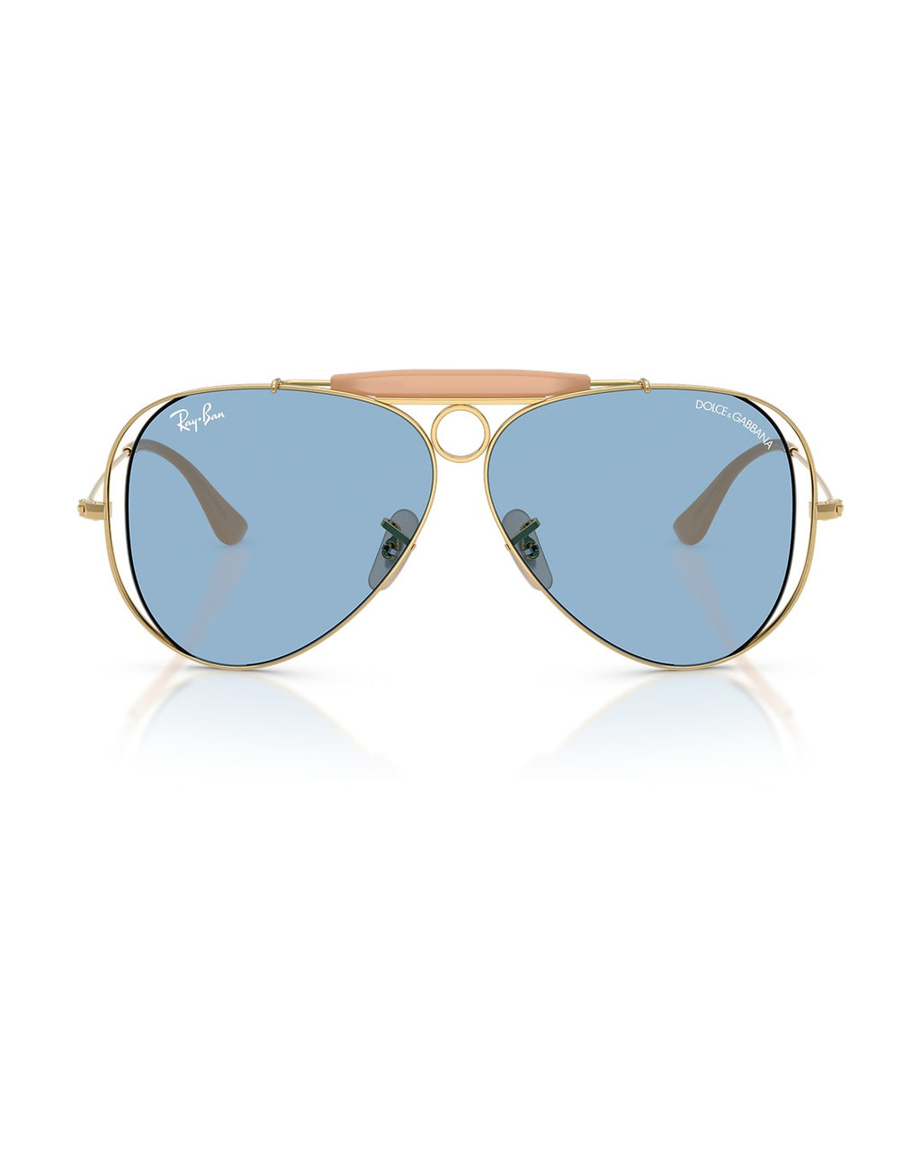 Dolce&Gabbana Shooter Sunglasses - Arista Gold/Light Blue - Ray-Ban