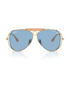 Dolce&Gabbana Shooter Sunglasses - Arista Gold/Light Blue - Ray-Ban