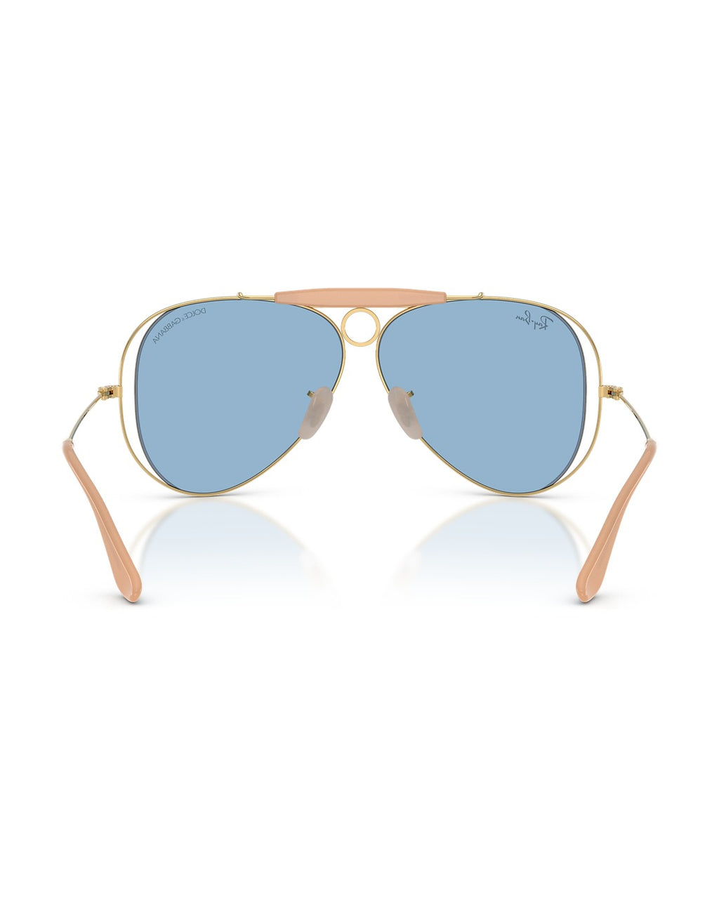 Dolce&Gabbana Shooter Sunglasses - Arista Gold/Light Blue - Ray-Ban