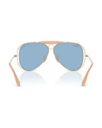 Dolce&Gabbana Shooter Sunglasses - Arista Gold/Light Blue - Ray-Ban